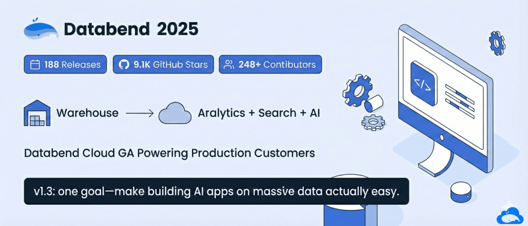 Databend 2025: Unified Platform for Massive Data × AI, v1.3 Coming Soon